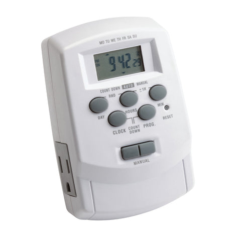 Digital Timer with Daylight Sa - 15556WH