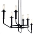 Alden - 6lt Linear Chandelier Black - 43362BK