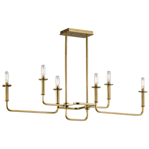 Alden - Linear Chandelier 6Lt - 43362NBR