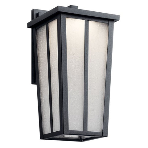 Amber Valley - Outdoor Wall 1Lt LED - 49622BKTLED