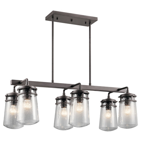 Lyndon - Outdoor Linear Chandelier 6Lt - 49835AZ